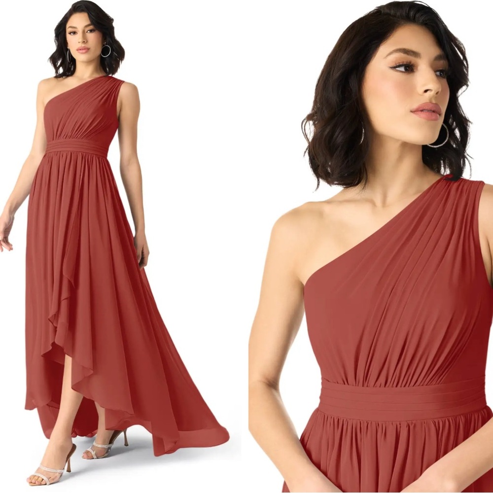Azazie Terracotta Bridesmaid Dress